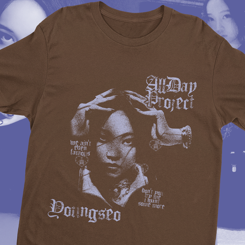 Camiseta ALLDAY Project Youngseo - 100% ALGODÃO | Shopee Brasil