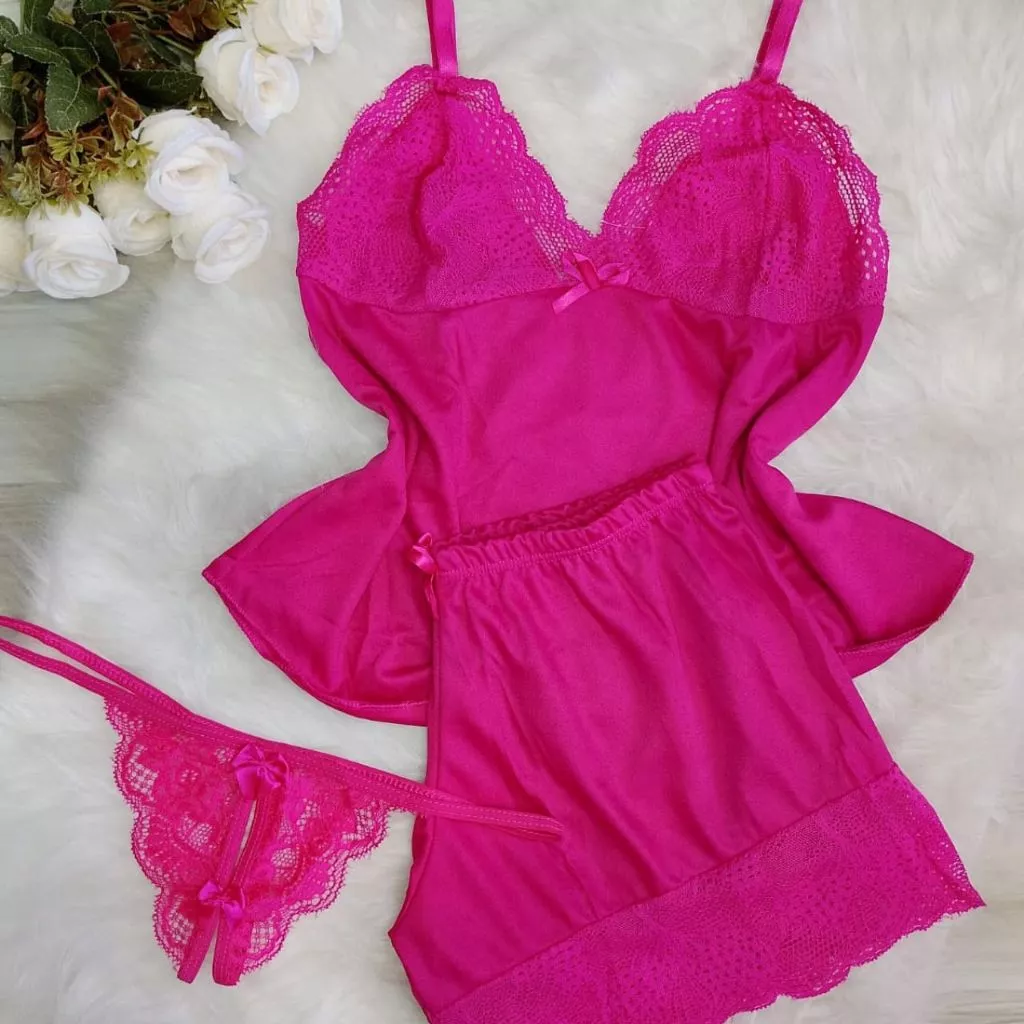 KIT 1 Baby Doll Sexy y 1 Braga Fio Sexy Apressadinha