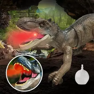 Dinossauro Robô com Controle Remoto – LED Vermelho, Rugido e Movimento Realista em Oferta na Shopee