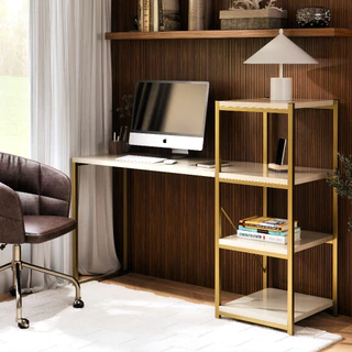 Escrivaninha Home Office Estrutura Aço – Mesa de Escritório Moderna e Funcional Marrocos