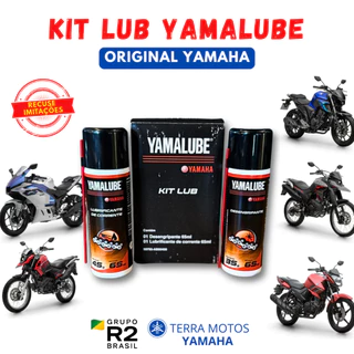 Kit Lub Original Yamaha Yamalube (Desengripante e Lubirficante)