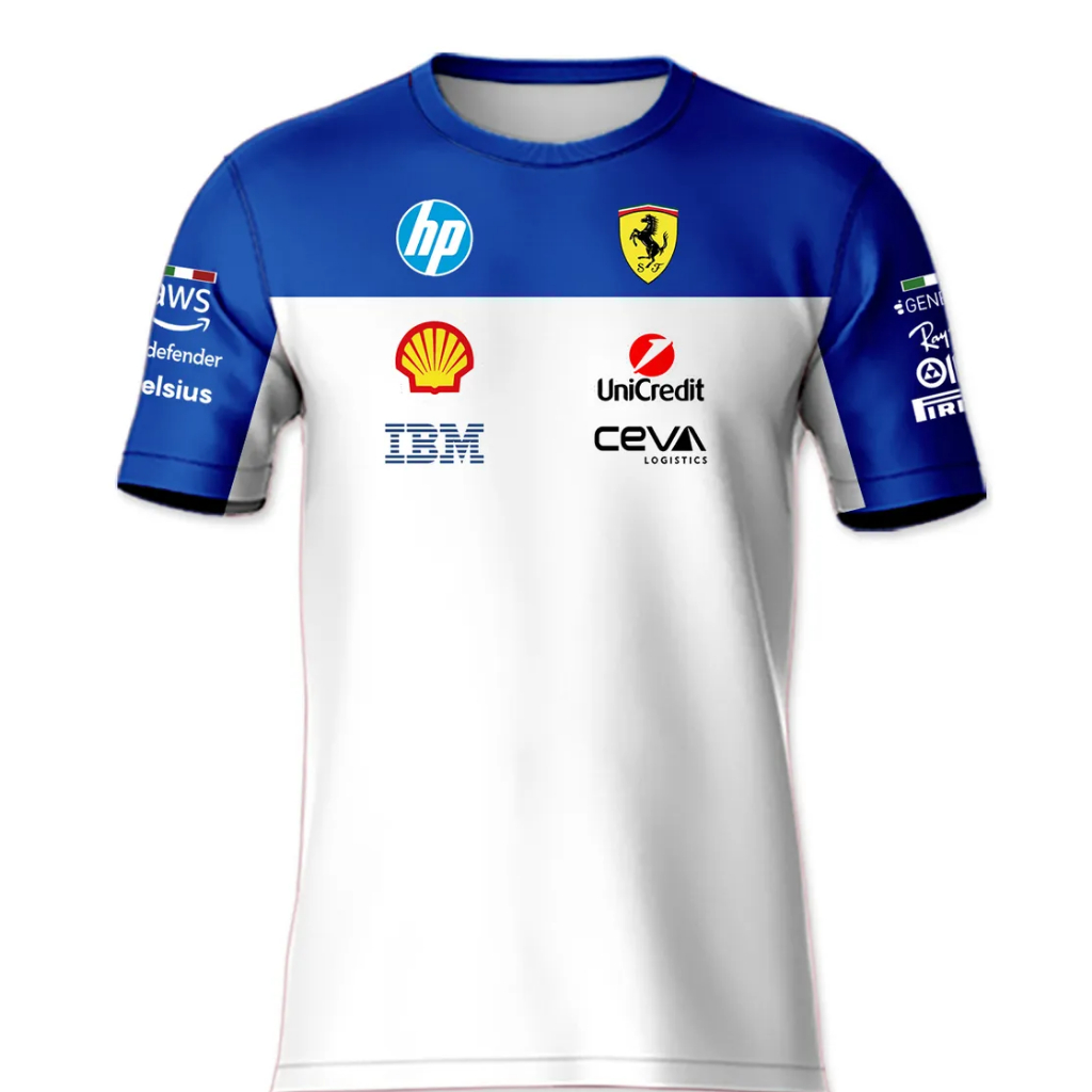 Camiseta Ferrari GP - Estilo Corrida F1 - Formula 1