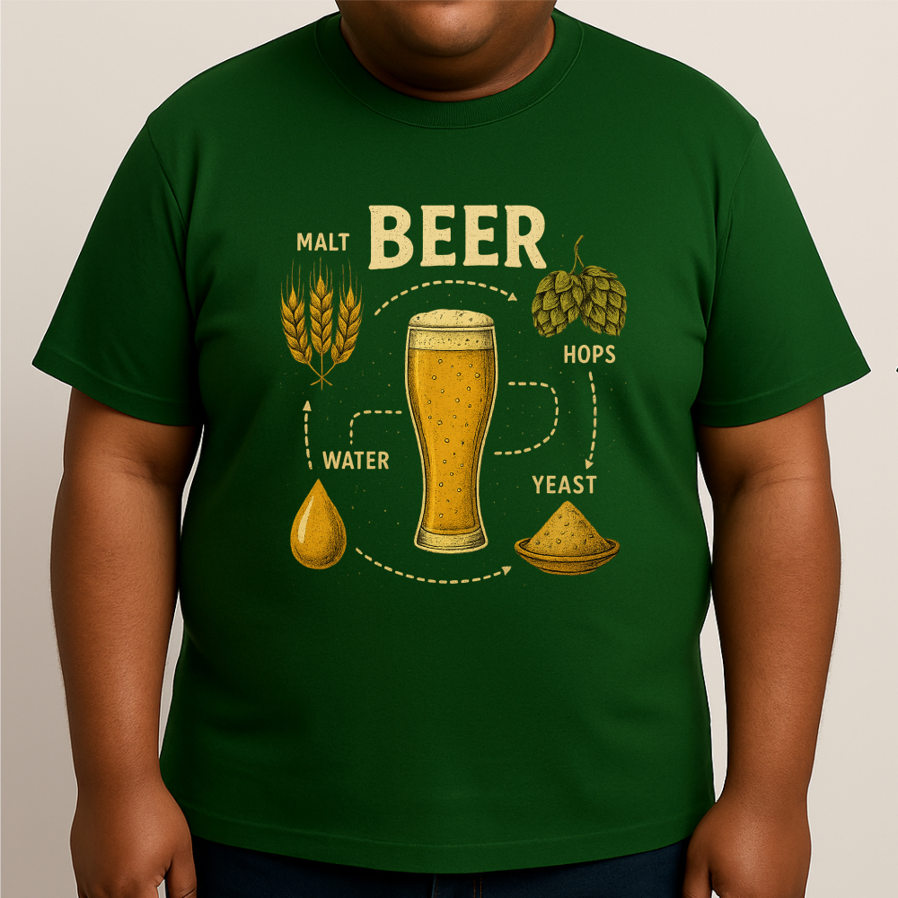 Camiseta BEER INGREDIENTS Tradicional