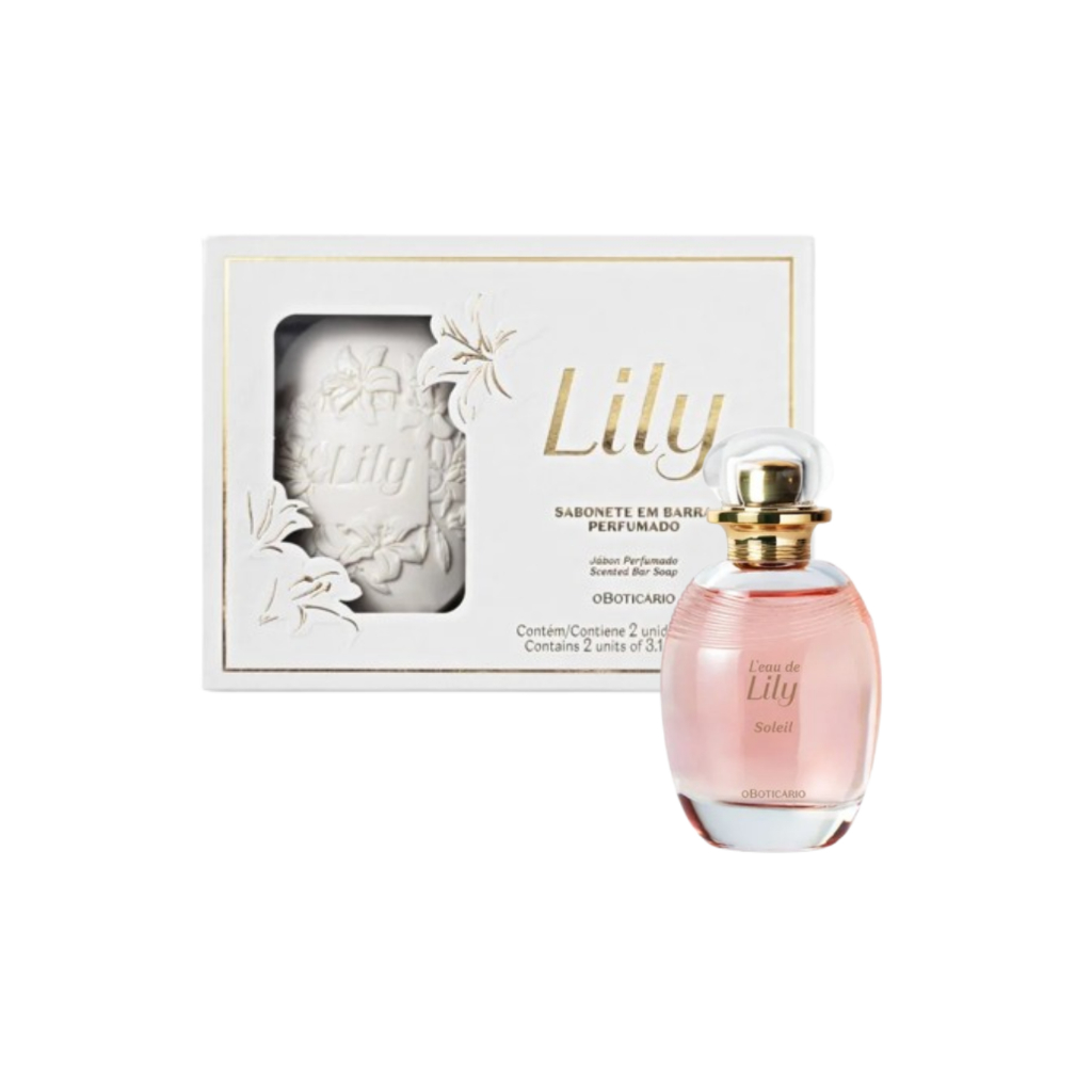 Combo Lily Soleil O Boticário | Colônia 75ml + Sabonete 2x90g