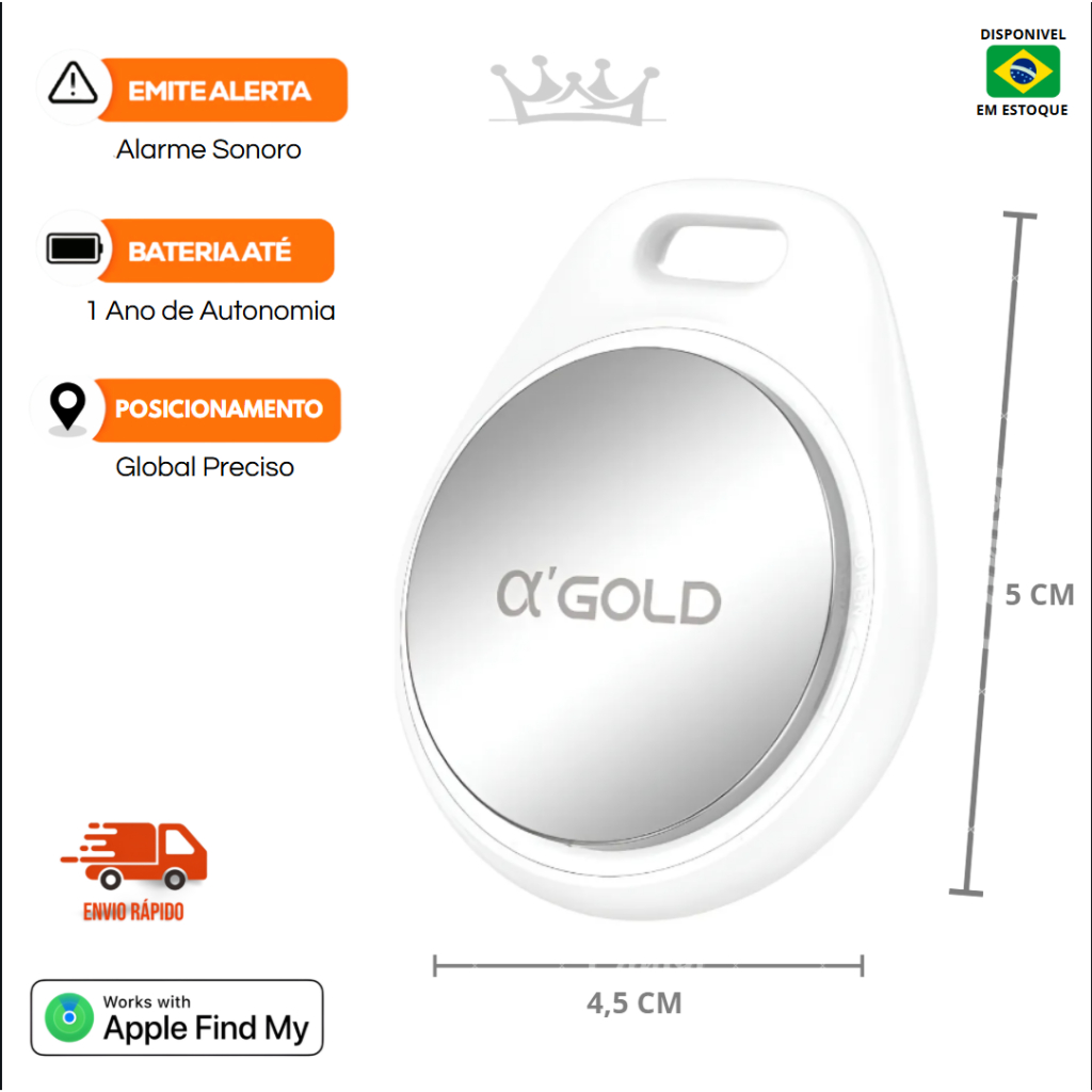 Tag Rastreador GPS A'GOLD Original Apple Find My App Buscar iPhone ...