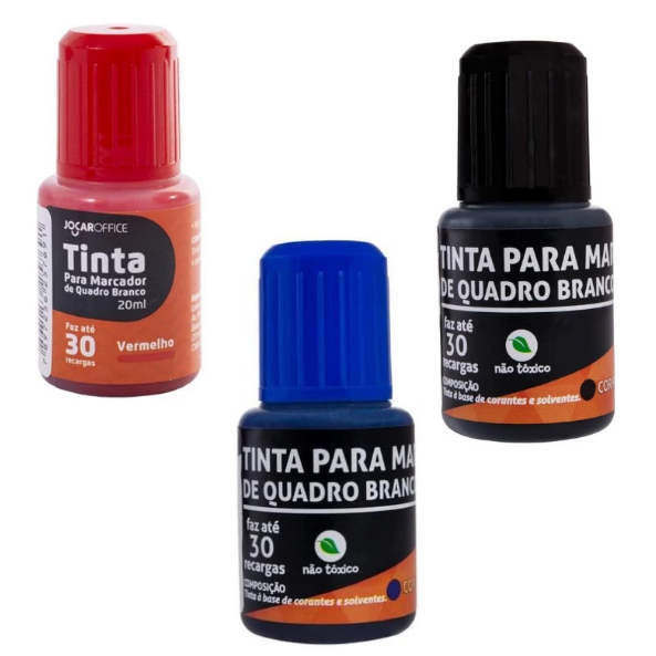 Kit 3 Tinta Marcador Quadro Branco Pincel Quadro Branco | Shopee Brasil