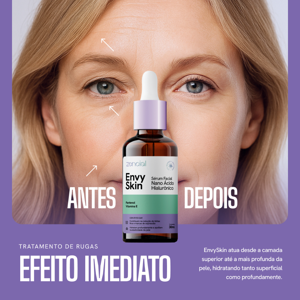 Sérum Hidratante e Preenchedor – Anti Rugas com Vitamina E