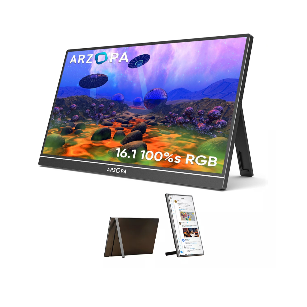 Monitor Portátil Gamer Arzopa Z1c Tela de 16.1