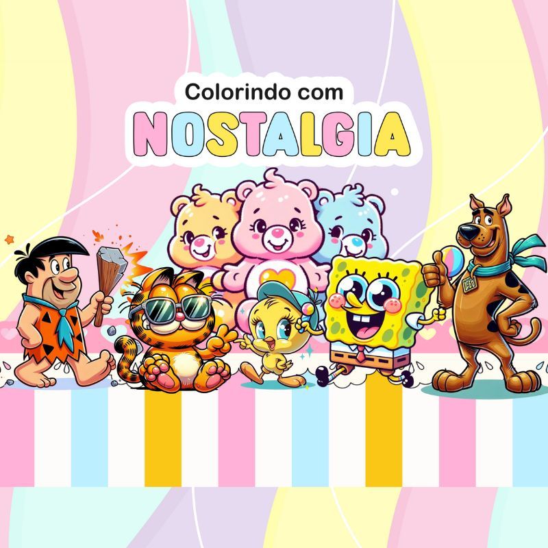 Livro Para Colorir Desenhos Antigos Com 50 Folhas | Shopee Brasil