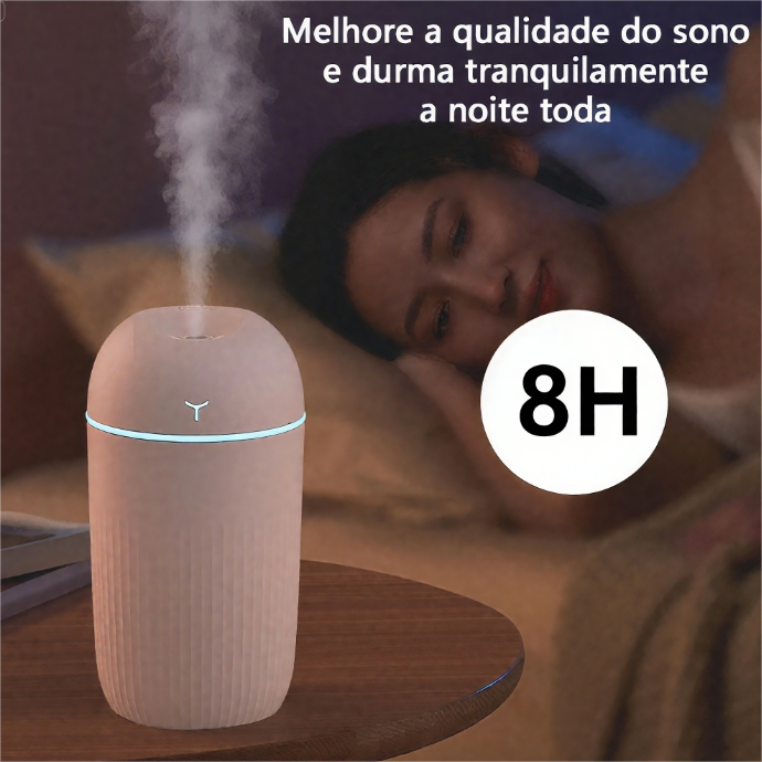 Umidificador De Ar USB Portátil Para Quarto Silencioso Leve Spray De ...