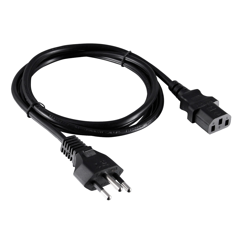 Cabo Força Energia Tripolar P/ Fonte Monitor Pc 1,2 M