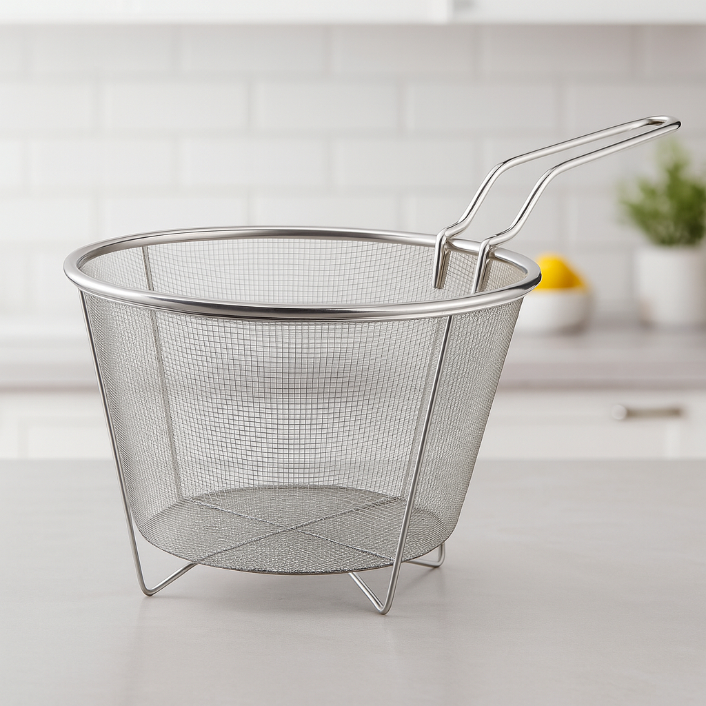 Cesto para Fritura 18,5cm em Aço Inox – Kit 1 ou 2 Unidades