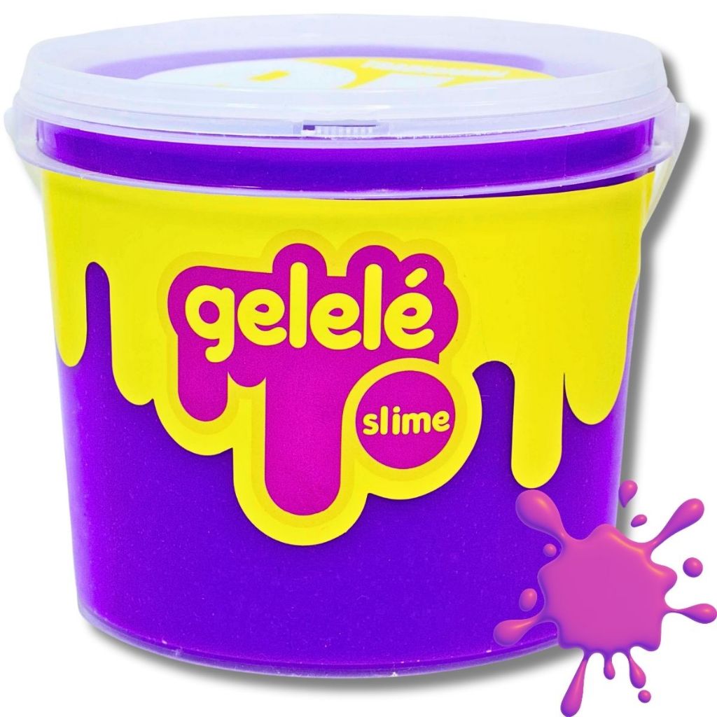 BALDE SLIME GELELÉ 1,5KG COLORIDO NEON FLUORESCENTE AMOEBA GELECA ...