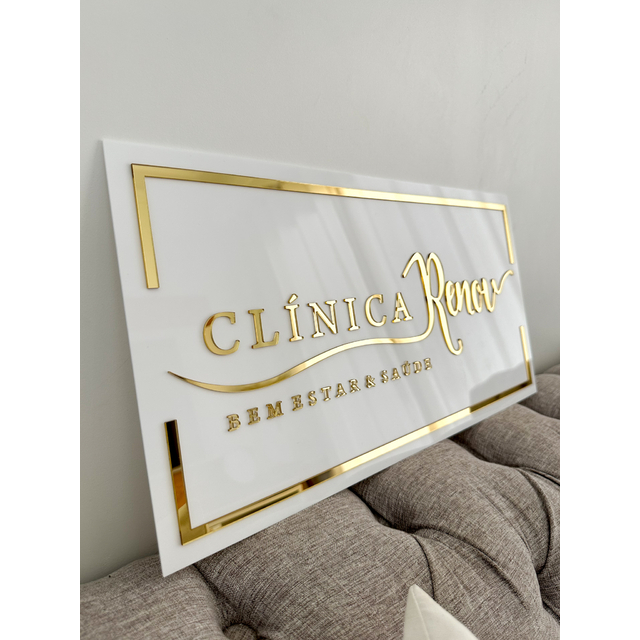 Placa Retangular 60x40 em Acrílico: Personalização e Elegância para Seu ...