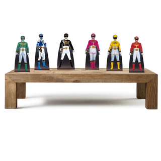 Power Rangeres Kit com 6 De Mesa de 25cm Enfeites De Aniversário Infantil