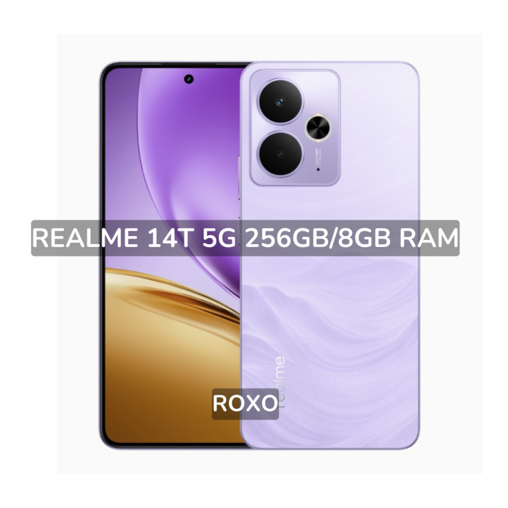 Realme 14T Smartphone 5G: 8+256GB, Display AMOLED 120Hz, Fotocamera 50MP, Batteria 5260mAh, IP69, Nero