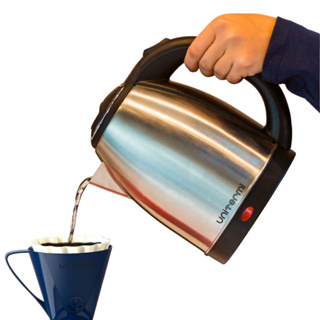 Chaleira Elétrica Com tampa Sem Fio 1,8 Litros Inox 1200W Ideal para Chá, Café e Chimarrão