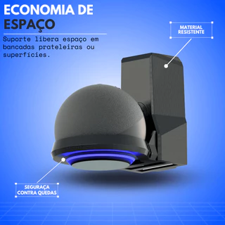 Suporte Amazon Echo Dot Alexa 4a E 5a Tomada Levitar Stephan