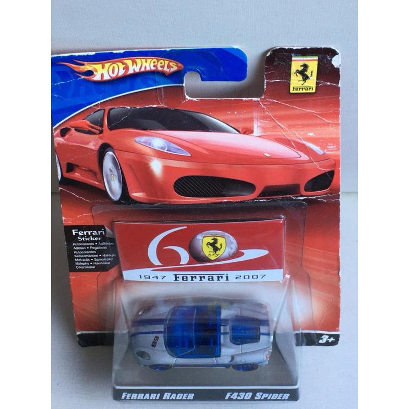 HOT WHEELS FERRARI F430 SPIDER 2007 RACER 60 YEARS SERIES PR