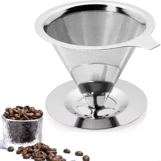 Mini Coador de Café Reutilizável em Aço Inoxidável - Sem Filtro de Papel - D.K.L