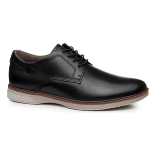 Sapatenis Masculino Pegada Couro Calce Facil Elastico Casual 126701-03 100% Original