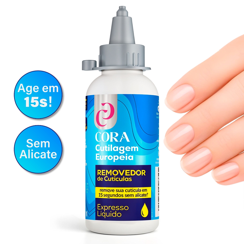 Removedor Liquido Cutícula 15 Segundos Expresso 100ml Sem Usar Alicate ...