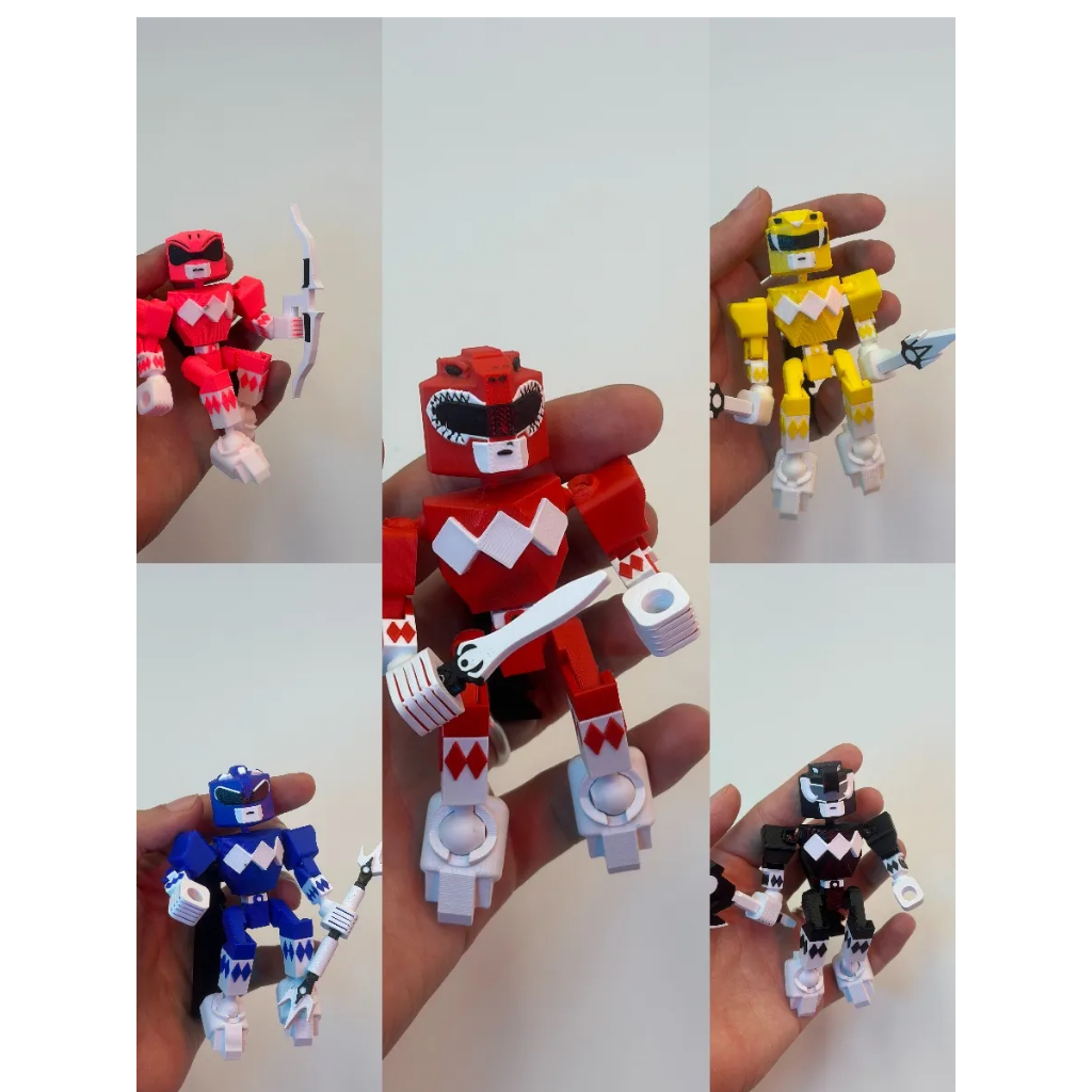 Action Figures Power Rangers – Miniaturas em Impressão 3D | Shopee Brasil