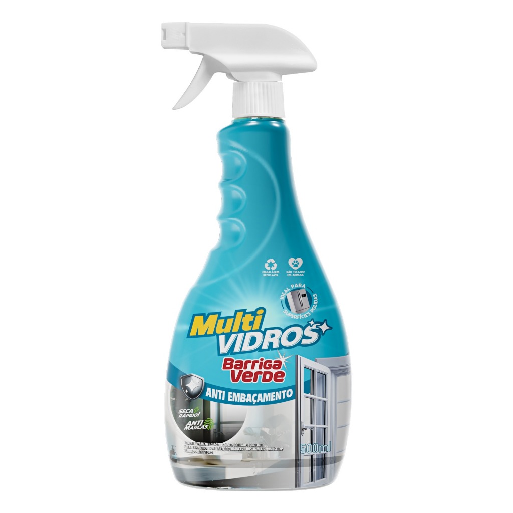 Limpa Vidros Com Gatilho 500ML Ideal para casas e janelas Mesas de ...