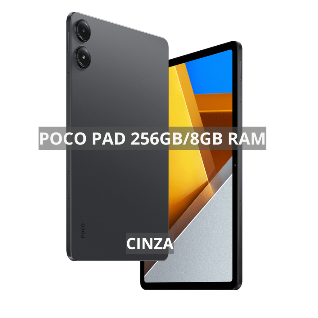 Tablet Xiaomi POCO Pad, Processador Snapdragon® 7s Gen 2, Bateria