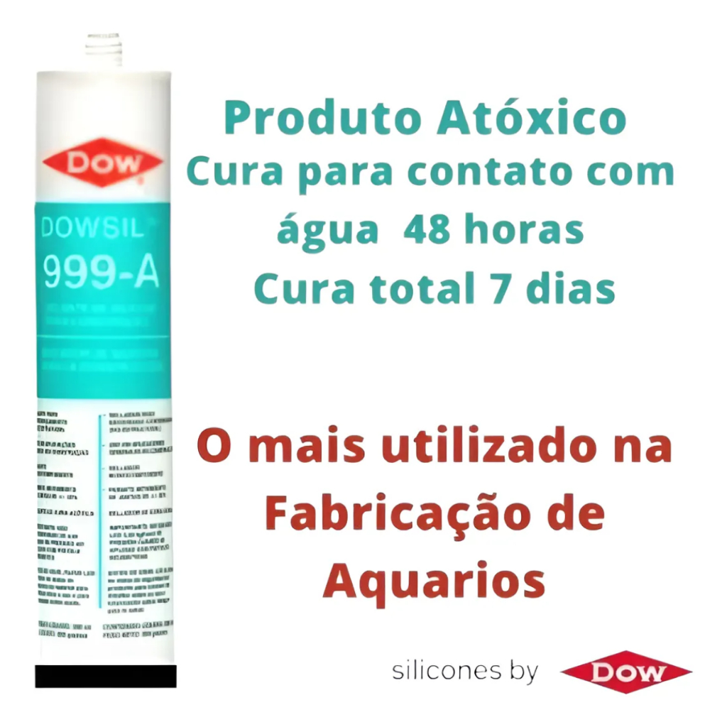 Silicone Para Fabricação de Aquários Dow Sil 999A - Preto Antigo Dow Corn