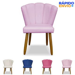 Cadeira Para Manicure Penteadeira Salão de Beleza Pétala Corino em Oferta na Shopee