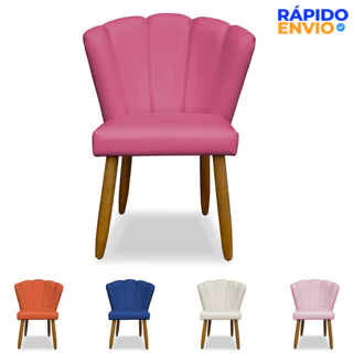 Poltrona Cadeira para Salão de Beleza Pétala Pé Palito Corino Premium em Oferta na Shopee