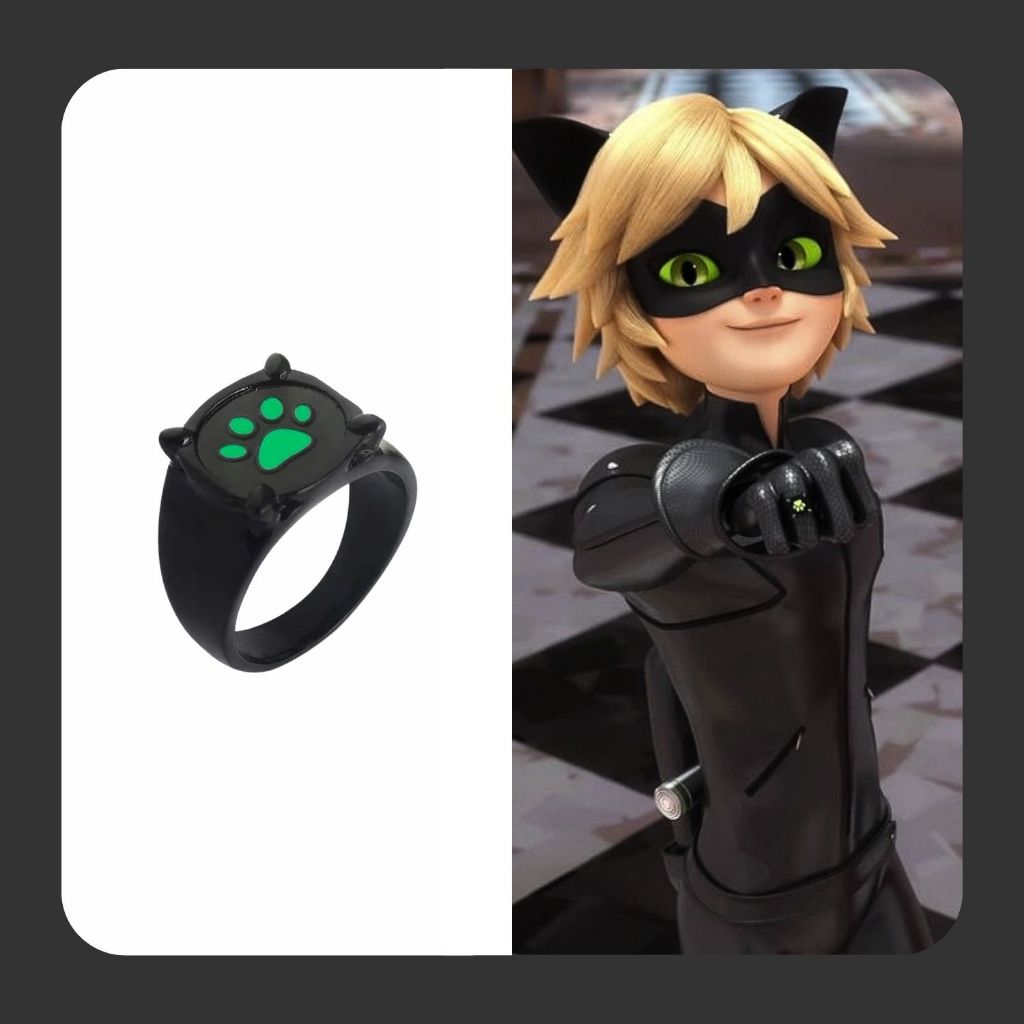 Anel do Cat Noir – Miraculous Lady bug | Shopee Brasil