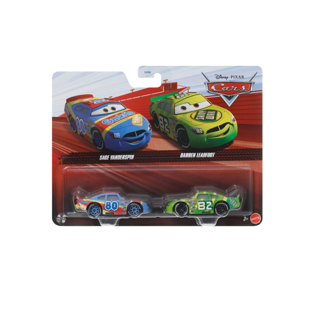 Pack c/2 Miniaturas Cars NOVOS MODELOS Disney + Pixar McQueen