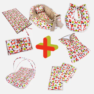 Kit Completo Para Bebê 12 Peças Essenciais Ninho Trocador Berço
