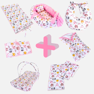 Kit Enxoval Bebê 12 Peças Completo Ninho Saco Dormir Trocador