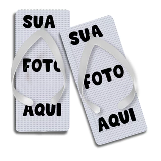 Chinelo Quadrado Personalizado com sua foto