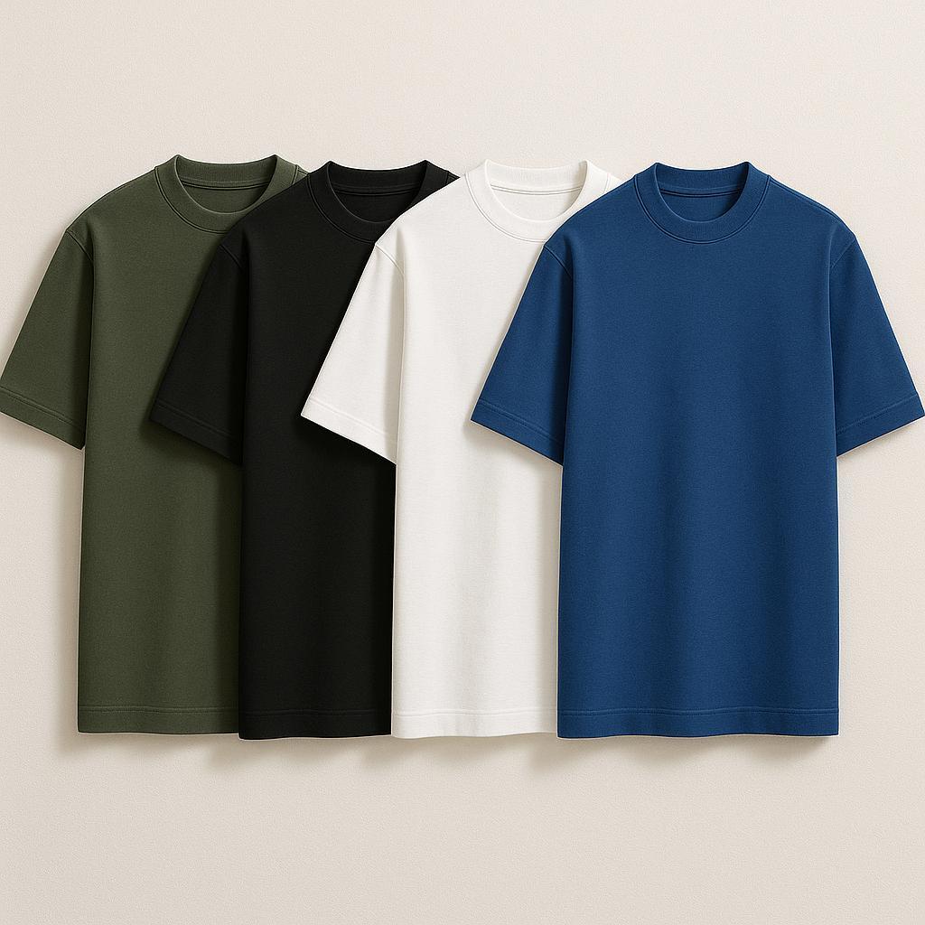 Kit 3 Camiseta Oversized Plus (P AO G1) StreetWear Estilo De Rua 100% Algodão