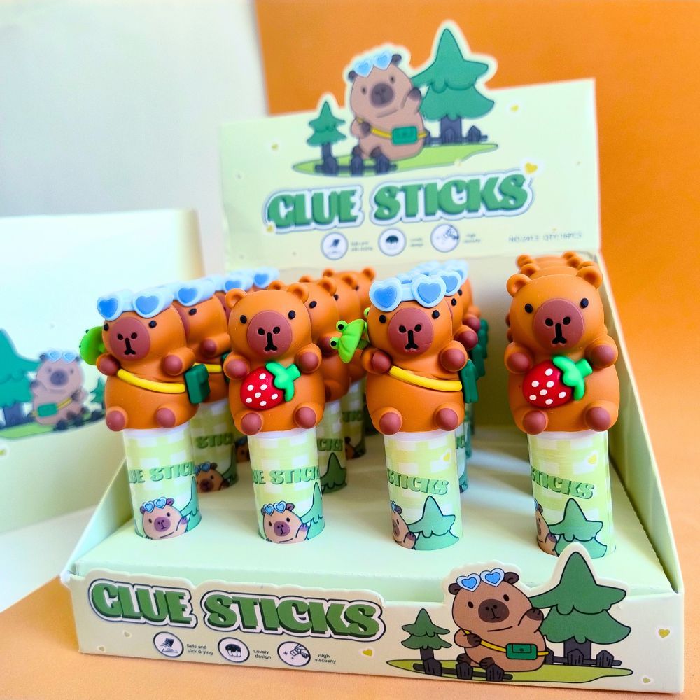 Cola Bastão Capivara / Capybara / Papelaria Fofa | Shopee Brasil