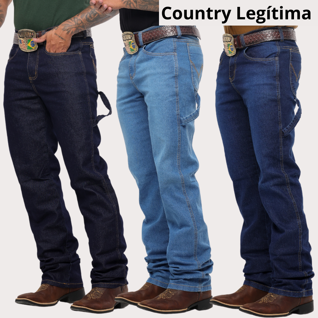 country calÃ§as carpinteira masculina