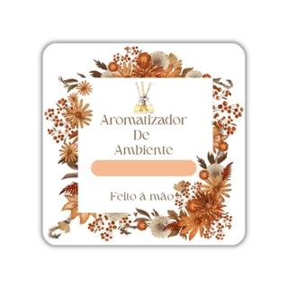 60 Etiquetas Adesivas Para Aromatizador de ambiente 5x5cm