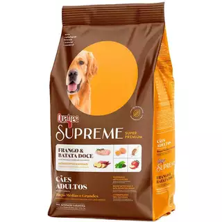 Ração Quatree Supreme para Cães Adultos Raças Médias e Grandes sabor Frango e Batata Doce 15 Kg em Oferta na Shopee