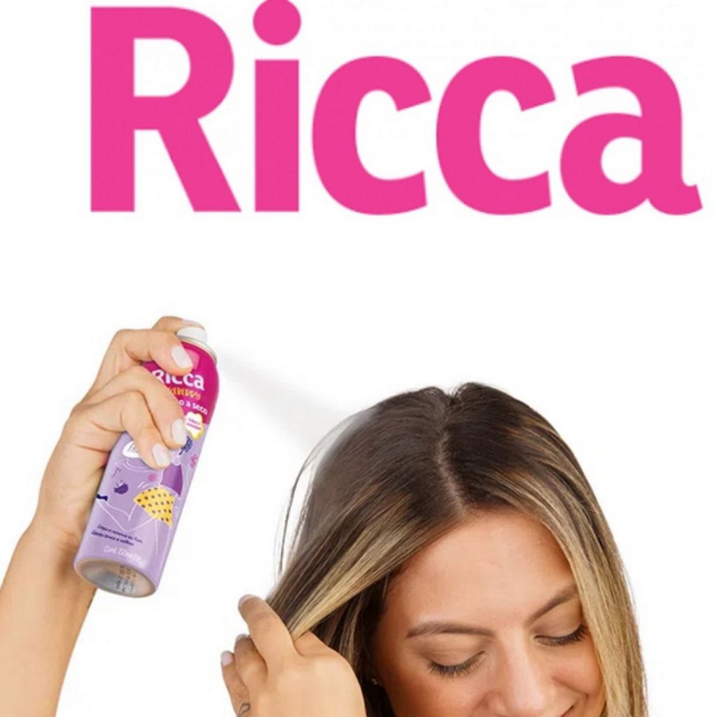 Shampoo a Seco Ricca Aerosol Sem Perfume 150ml | Shopee Brasil