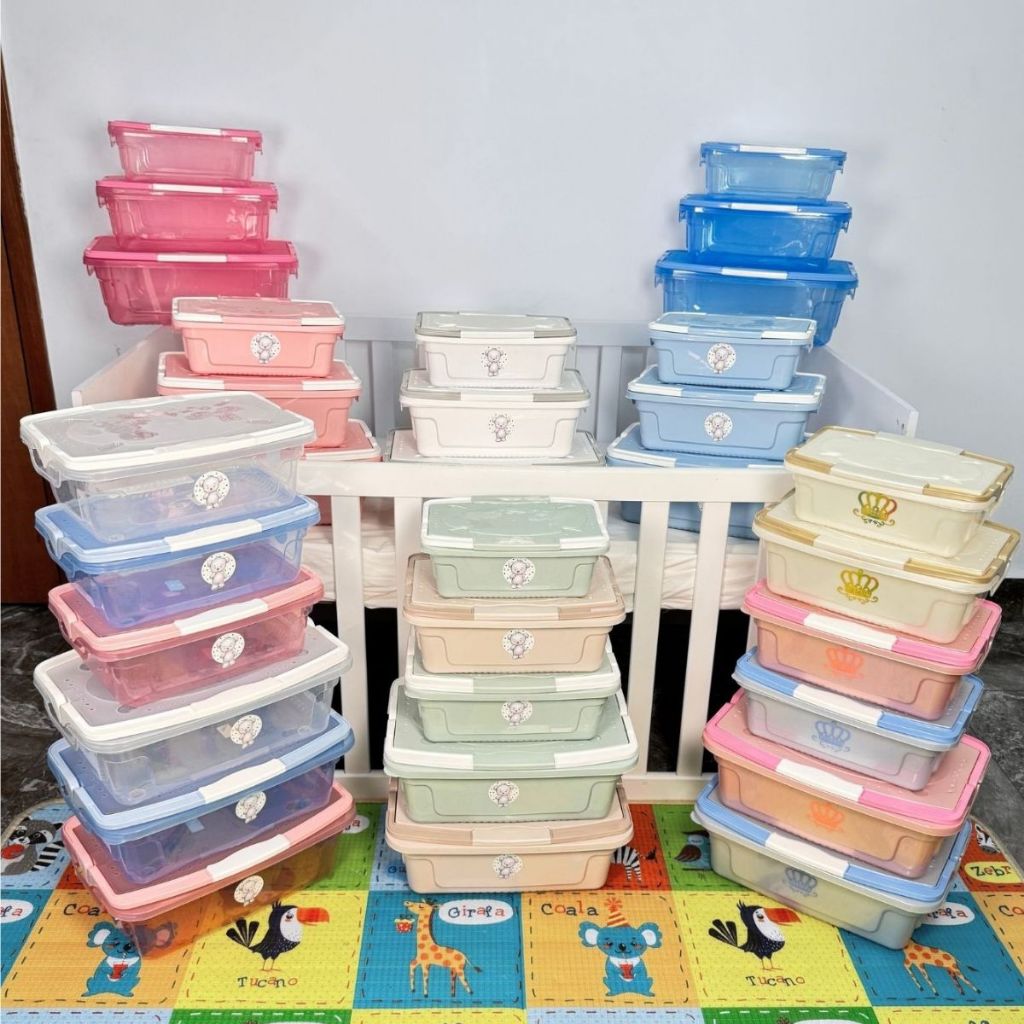 Caixas Organizadoras Infantil Com Trava Bebê - 10L, 6L e 3L | Shopee Brasil