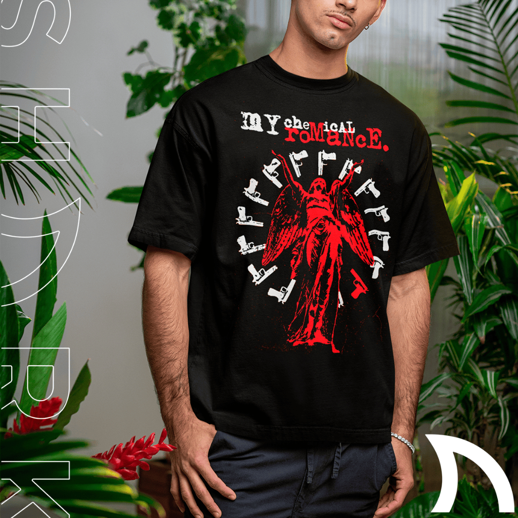 Camiseta My Chemical Romance Basica Ou Oversized World Tour Capa