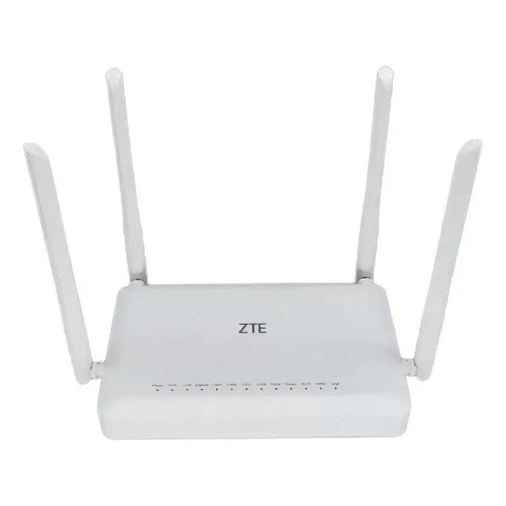 KIT com 10- NOVO- Roteador ZTE Gpon Ont ZXHN F6600P cor branco | Shopee ...