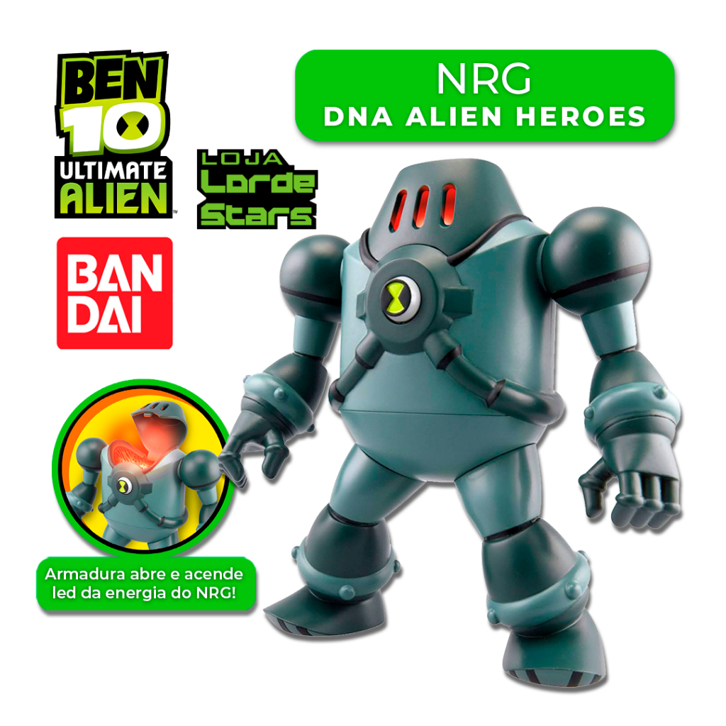 Boneco Ben 10 NRG DNA Alien Heroes - Importado Bandai | Shopee Brasil