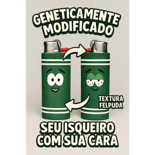 Capa para Isqueiro BIC "Geneticamente Modificado" – Frente e Verso com Estilo e Personalidade Divertida