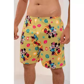 Pijama Masculino Samba Canção Short Estampado Personagem Divertido Suede Premium LF028 em Oferta na Shopee