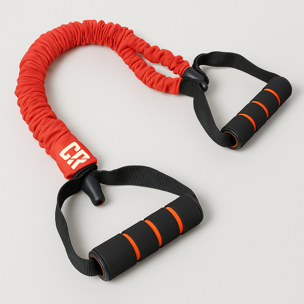 Extensor Elástico 1 via Duplo com Forro Academia Musculação em casa ...